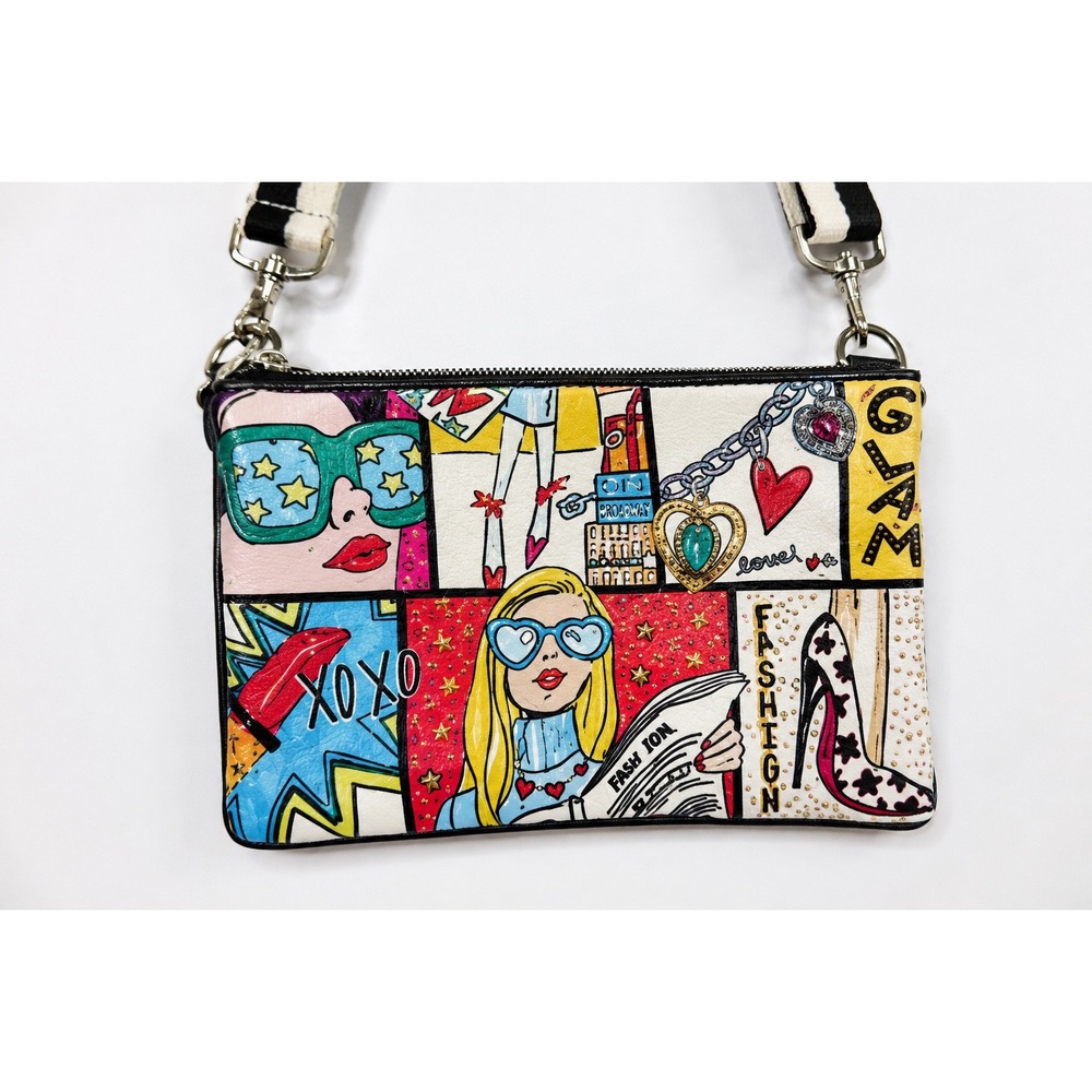 Brighton Glam Girl Crossbody Purse Pop Art Y2K Fashionista Bag maximalist style